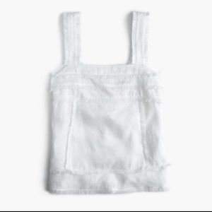 J. Crew Linen Tank - in White